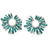 Avant Garde Pendientes 'Ameliea' verde