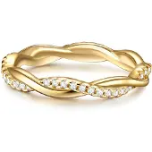 Trilani Anillo oro / transparente