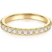 Trilani Anillo oro / transparente
