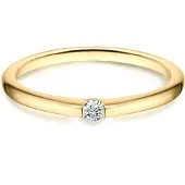 Trilani Anillo oro / transparente