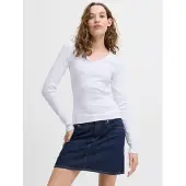JJXX Camiseta De Manga Larga Con Cuello Pico Freya Straight Fit
