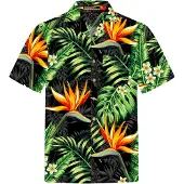Hawaiihemdshop.de Camisa 'Hawaiihemd "Bird of Paradise"' negro