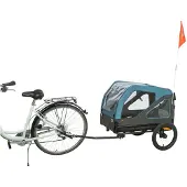 Trixie Remolque para Bicicleta para Perros Azul - L
