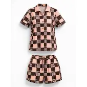 LEAFLETIC Pijama oro rosa