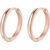 Hey Happiness Pendientes 'Urban Hoop' oro rosa