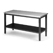 HBM Banco de trabajo de acero inoxidable 152 cm