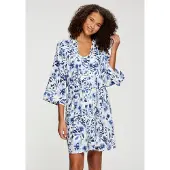 LASCANA Kimono marino / azul claro / blanco