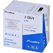 Lanberg Cable De Red Cca Awg23 Cat6 Rollo 305 M