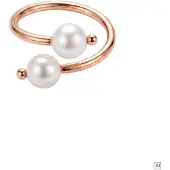 Purelei Anillo 'Pearl Muse' oro rosa / blanco perla