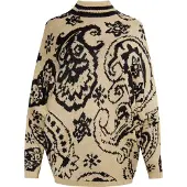 Usha Jersey 'Rakata' beige / negro