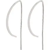Pilgrim Pendientes 'Peony' plata