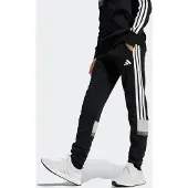 Adidas Pantalón deportivo 'SEASONAL ESSENTIALS TIBERIO 3 STRIPES FLEECE' gris / gris claro / negro / blanco