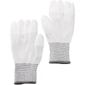 Caruba Guantes Anti Estática para Limpieza Blanco