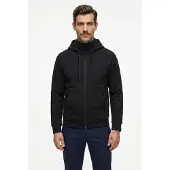 BOSS Sudadera con cremallera 'Saggy' azul noche