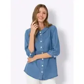 HEINE Blusa azul denim