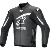 Alpinestars Chaqueta De Cuero GP Plus R V4 Airflow Black White, Talla: 52