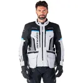 Alpinestars Chaqueta Bogotá Pro Drystar Ice Gray Black Cyan