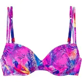Venice beach Top de bikini azul / azul pastel / curry / rosa oscuro