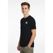Converse Camiseta negro / blanco