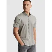Cast iron Camisa 'Shirt with short sleeves in lightweight jersey' gris