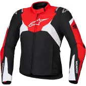 Alpinestars Chaqueta Impermeable Honda Stella T-Jaws V4 Black Bright Red White, Talla: XS