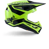 Alpinestars S-M3 Heat Casco De Cross Negro/Amarillo M unisex
