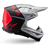 Alpinestars Casco Supertech M10 Flood ECE 22.06 Silver Black Orange Fluo M G, Talla: XXL