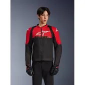 Alpinestars SMX Air Chaqueta de tela Negro/Rojo 2XL hombres