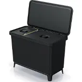 Keden Papelera De Reciclaje 1x10l+1x23l Systema 57x29x41 Cm