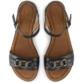 Tom Tailor Sandalias con hebilla oro / negro