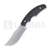 CRKT Burrower 3610 Stonewashed D2, Black Micarta, cuchillo fijo, diseño de Kaila Cummings