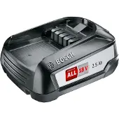 Bosch Batería de repuesto PBA 18V 2.5Ah W-B. Alta capacidad para una mayor duración. Compatible con todos los dispositivos Power for All de 18V