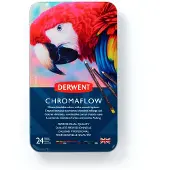 Derwent Lápiz Chromaflow Con Caja Metálica 24 Unidades