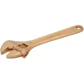 Bahco Llave de tubo ajustable Funkenfreier de 36 mm, fabricada en cobre-berilio con tuerca central, de 300 mm
