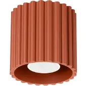 Sollux Plafón AURA 1 rojo ocre GU10