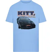 Merchcode Camiseta 'Knight Rider Kitt' azul / navy / naranja / blanco