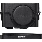 Sony RX100 Funda de Cuero con Apertura para Jack de Micrófono (LCJRXKB.SYH)