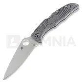Spyderco Navaja Endura 4, FRN, Flat Ground, gris
