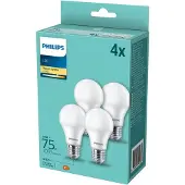 Philips Bombilla Led E27 4 Unidades (75w) 2700k 10w