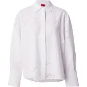 HUGO Blusa plata / blanco