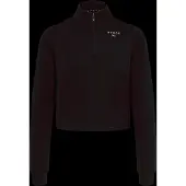 Puma Sudadera con cremallera deportiva 'Cloudspun' negro / blanco