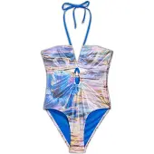 Desigual Traje de baño azul real / lila / naranja / negro
