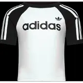 Adidas Camiseta '3-Stripes Slim' negro / blanco