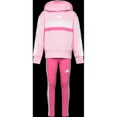 Adidas Chándal 'SEASONAL ESSENTIALS TIBERIO 3 STRIPES FLEECE LEGGINGS' rosa / rosa / blanco