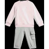 Adidas adidasConjunto de chándal Essentials 98 Clear Pink / White Niño