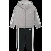 Adidas Chándal 'ESSENTIALS' gris moteado / negro / blanco