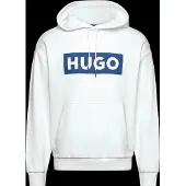 HUGO Sudadera 'Nalves' azul / blanco