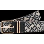 Tommy Hilfiger Cinturón 'Double Keeper Buckle' kitt / marino / ópalo / oro