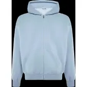 Weekday Sudadera con cremallera azul claro
