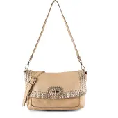 Campomaggi Orchidea Bolso para hombre Piel natural 24 cm beige